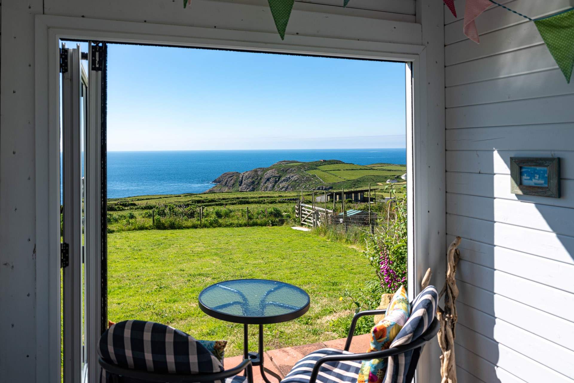 Rain or shine relax in this gorgeous little cabin. 