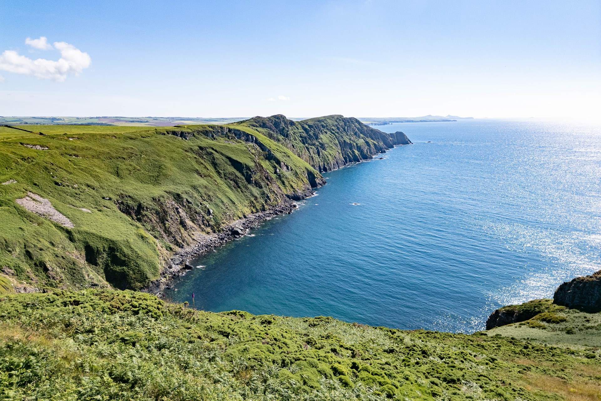 Gaze out over the shimmering sea. 