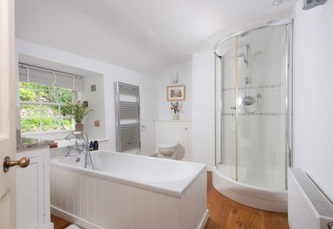 The large bathroom is such a luxury. 