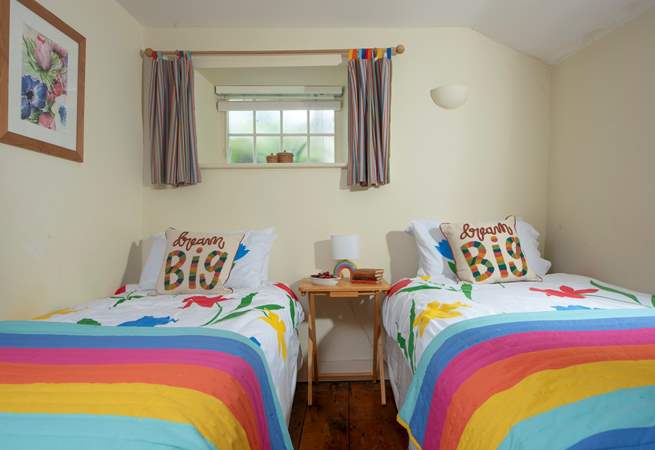 This bedroom is perfect for children. 