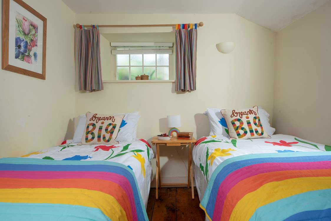 This bedroom is perfect for children.