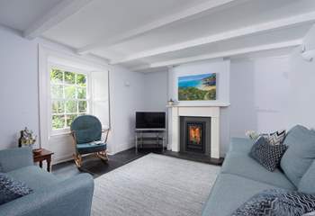 The wood-burner makes this a lovely cosy room, enjoy long evenings in front of the fire. 