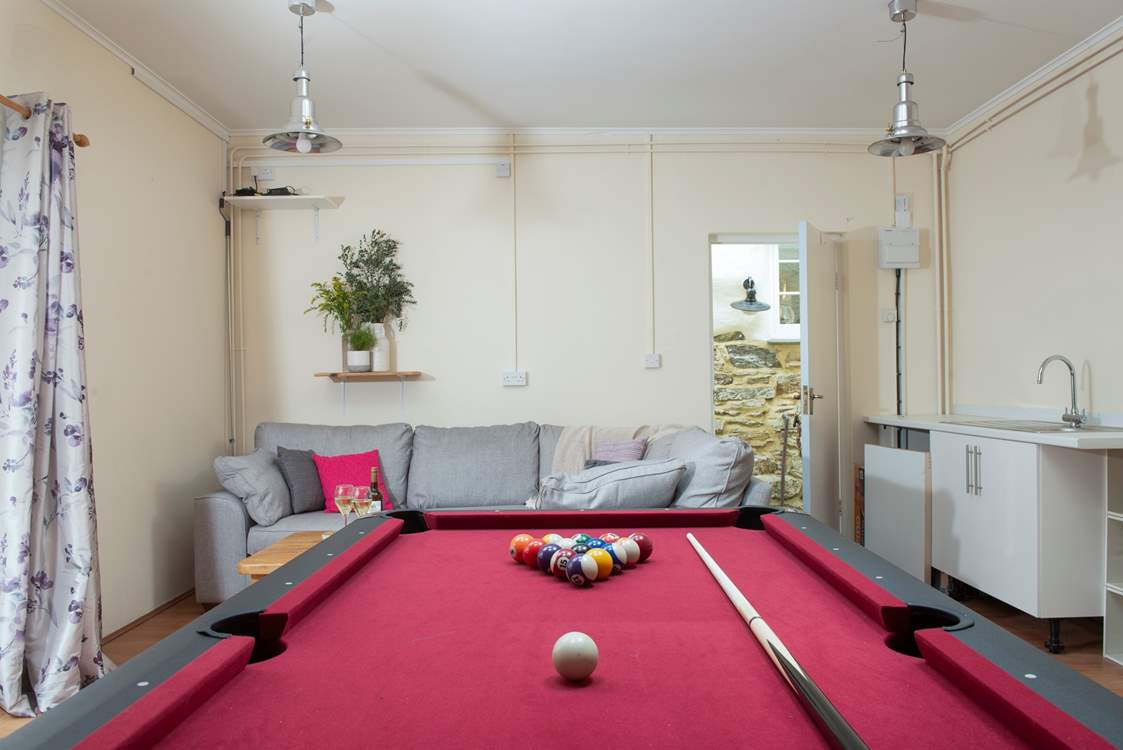 The games-room is great fun for all ages.