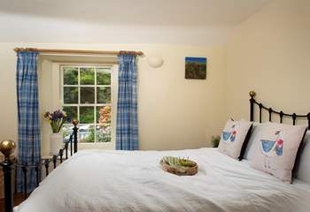This old cottage has wonky floors which can certainly be felt in this bedroom and is all part of the charm. 