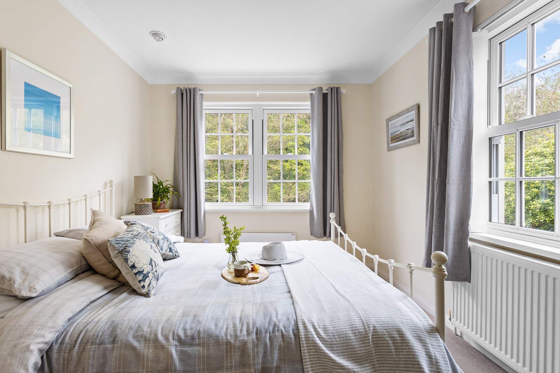 A king-size bed awaits in Bedroom 1.