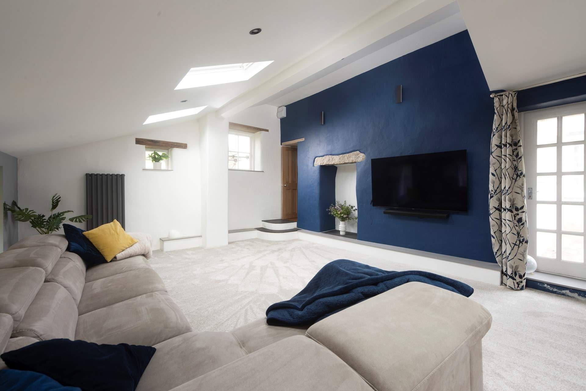 This is the stylish and contemporary second sitting-room.