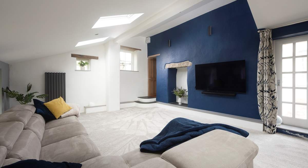 This is the stylish and contemporary second sitting-room.