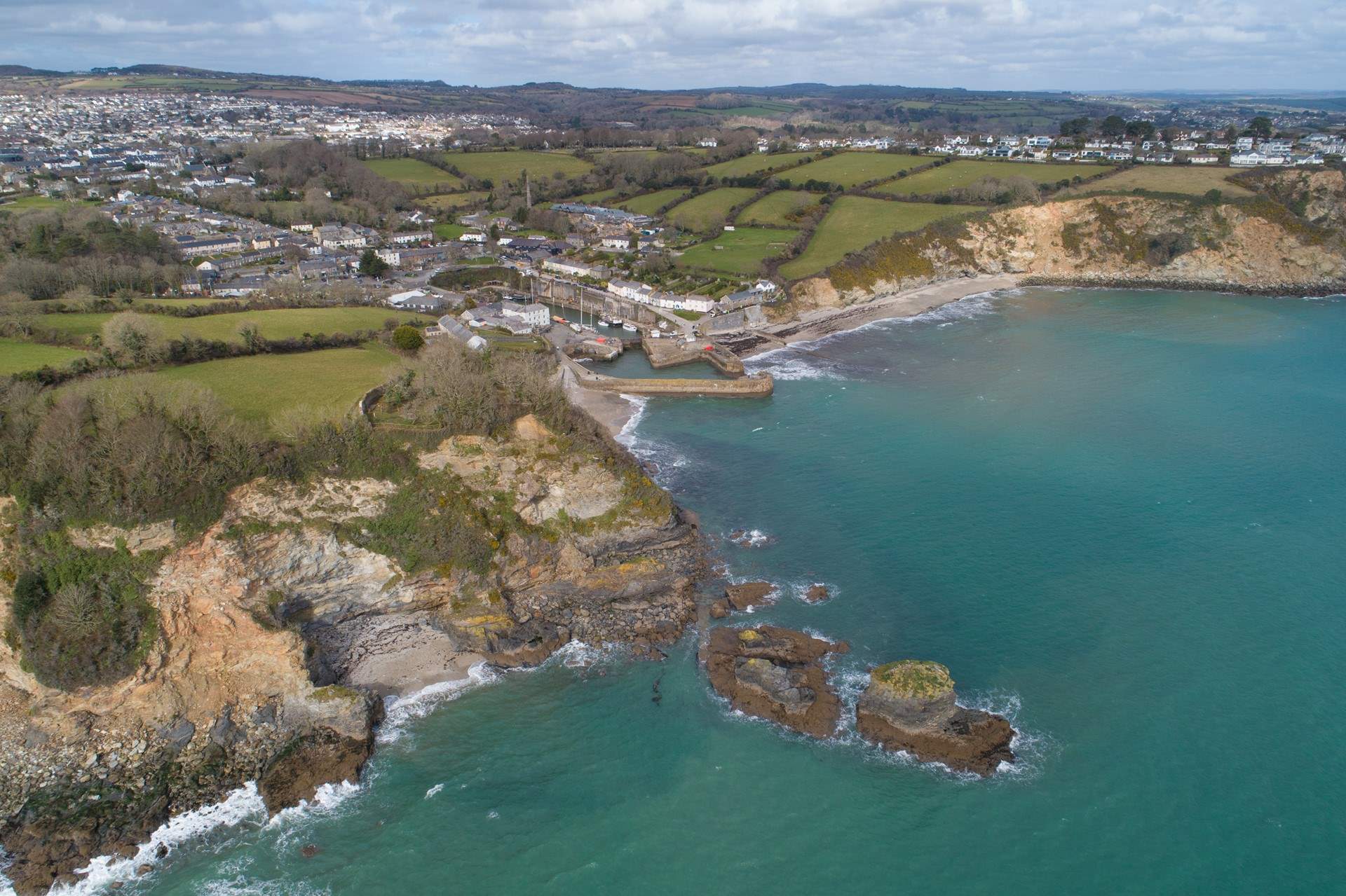 A bird's eye view of Charlestown.