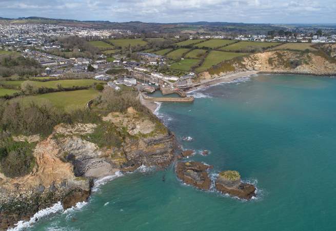 A bird's eye view of Charlestown.