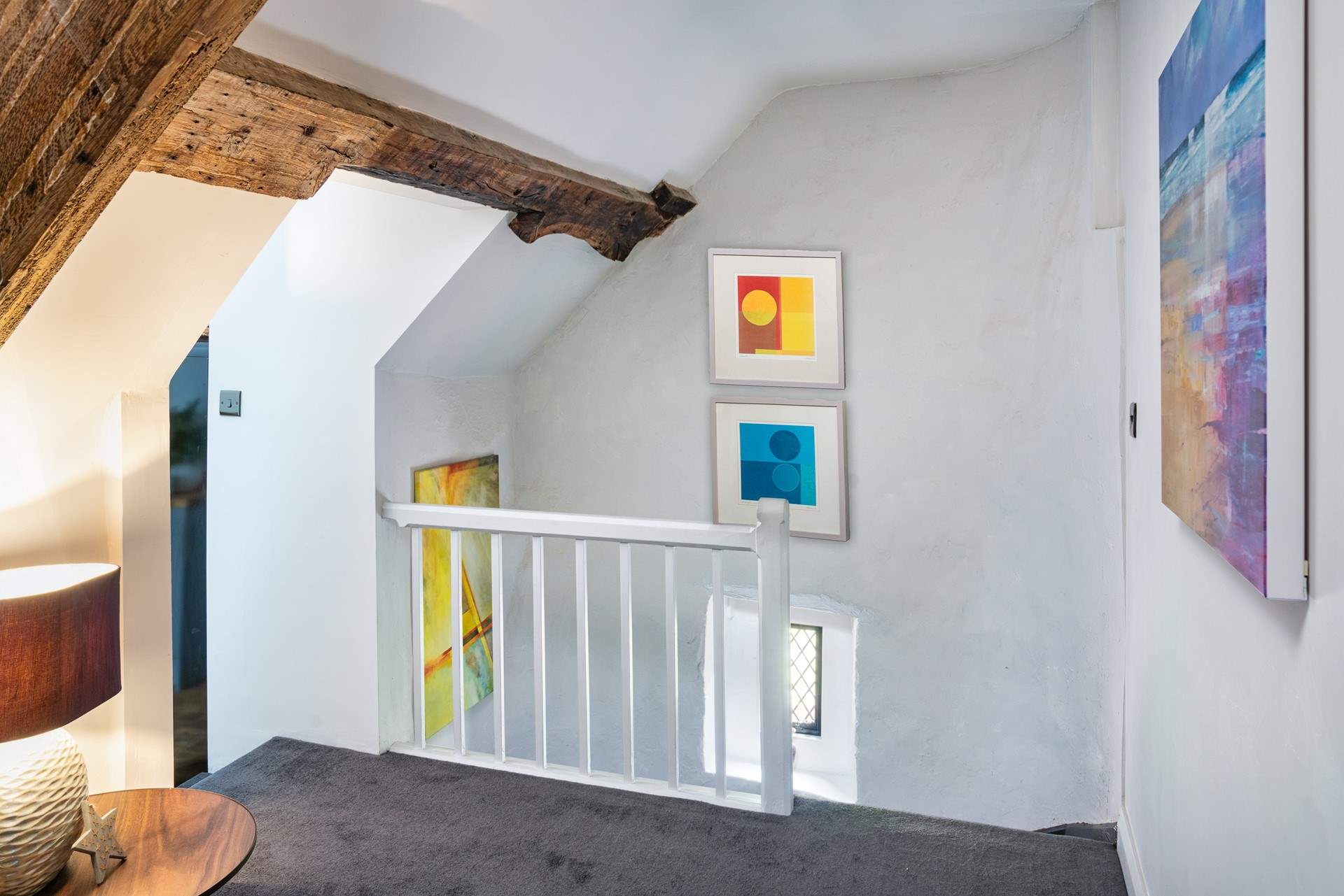 Climb the stairs to this peaceful retreat. 