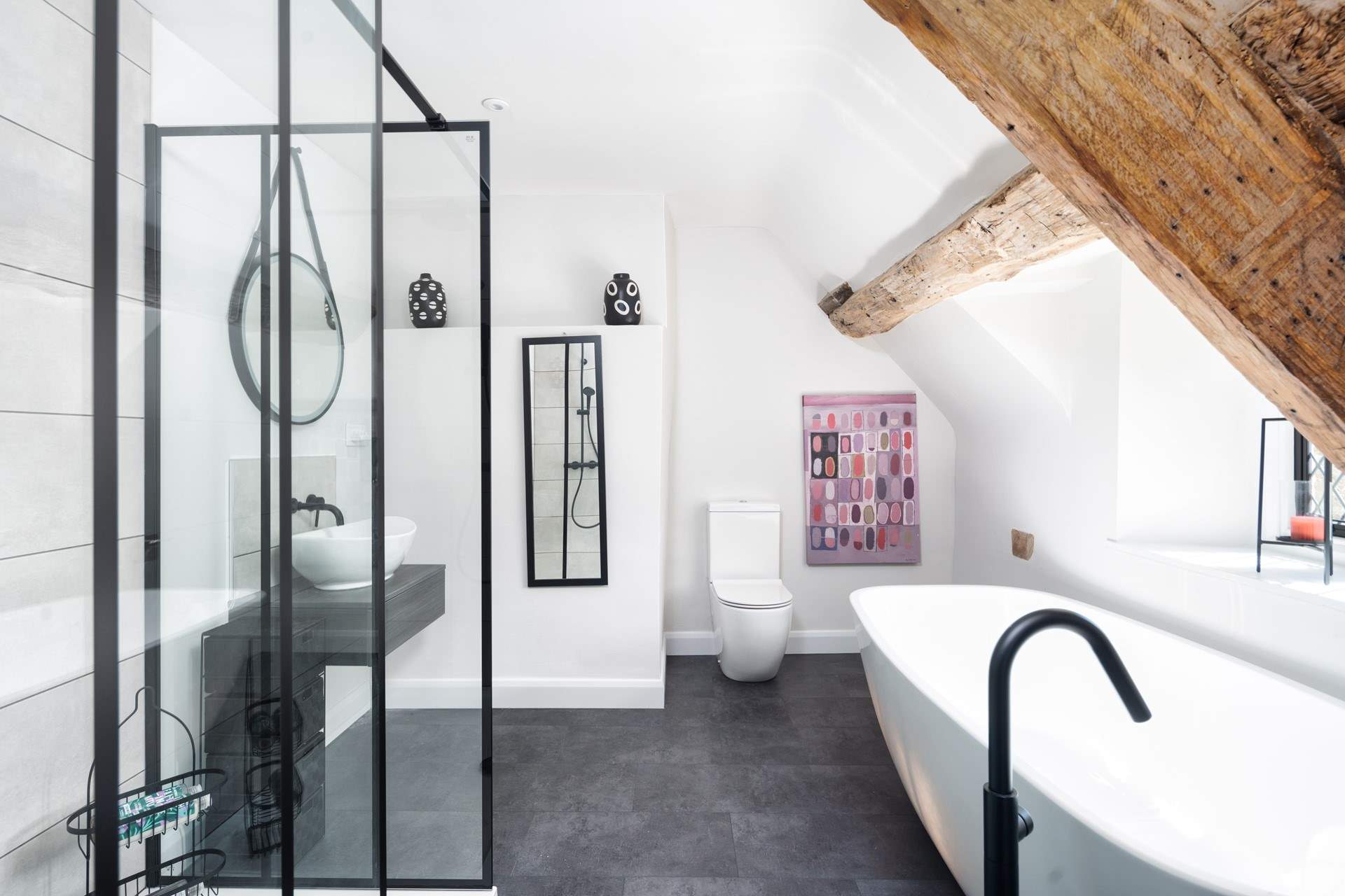 Traditional meets contemporary. 