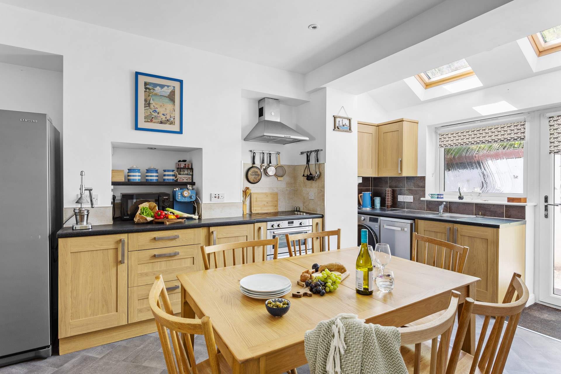 Cook up those holiday delights in River View Terrace's country-style kitchen.