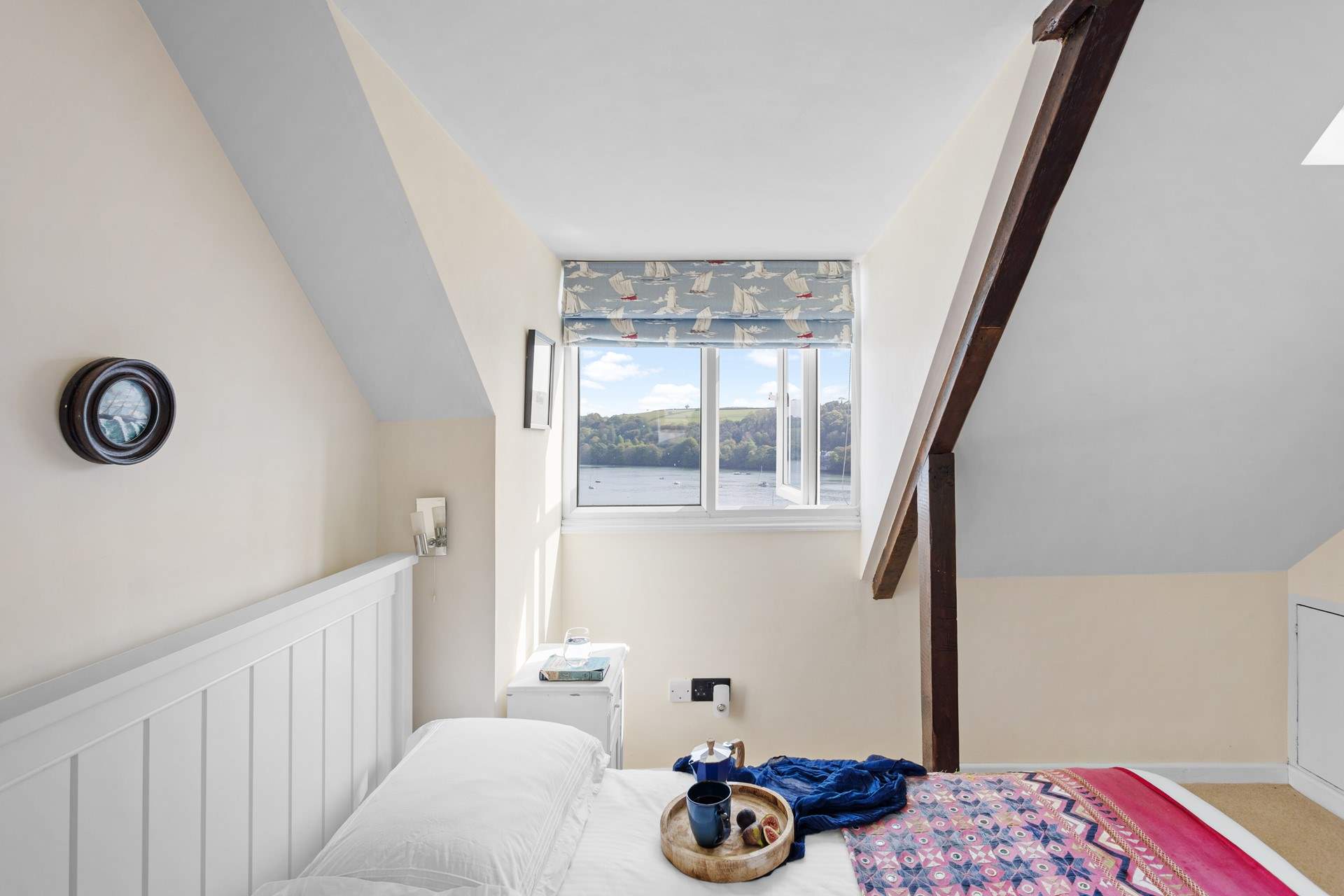 Bedroom 3 is on the second floor and under the eaves, creating a characterful room but please mind your head.