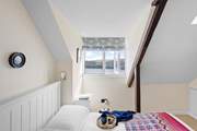 Bedroom 3 is on the second floor and under the eaves, creating a characterful room but please mind your head.