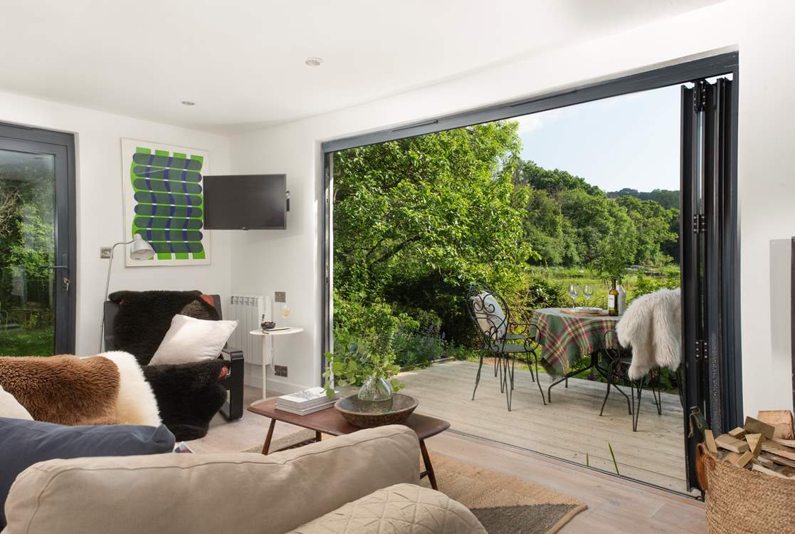 Pull back the bi-fold doors and soak in that view.