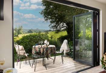 It's a picture perfect view, and at times there will be livestock in the neighbouring fields to add to the view.
