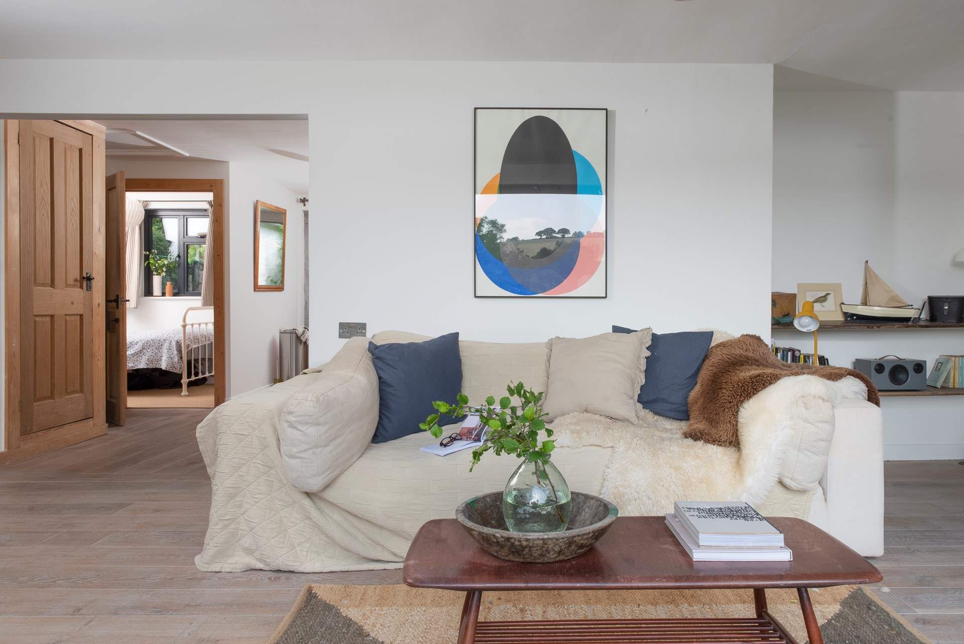 Sink into the squishy sofa after a day out exploring this beautiful part of Cornwall.