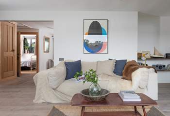 Sink into the squishy sofa after a day out exploring this beautiful part of Cornwall.