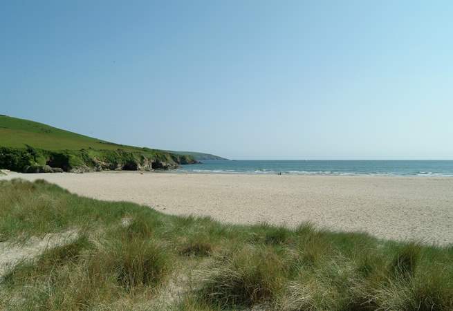 The south coast beaches offer sheltered waters.