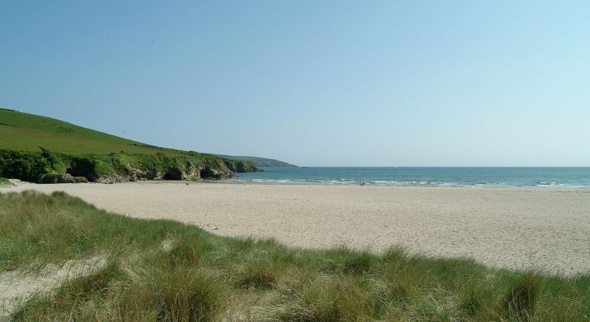 The south coast beaches offer sheltered waters.