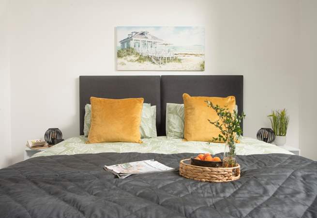 The second bedroom can be configured as a king-size bed or twins. 