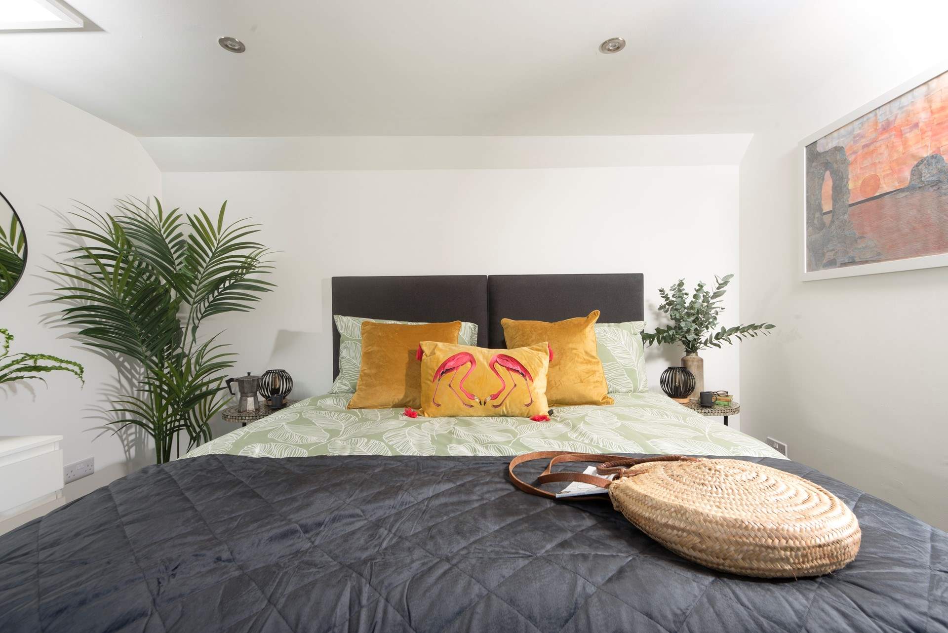 What a pretty bedroom. 