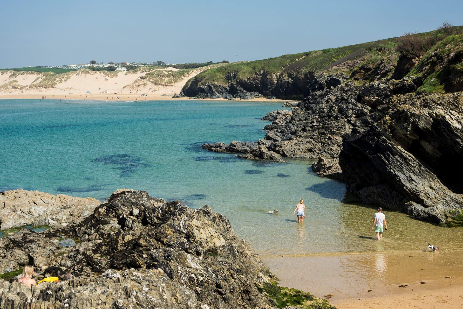 Crantock beach is perfect for a cooling dip.