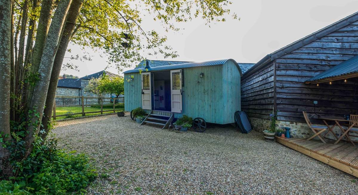 The hut is nestled on a quintessential farm where there are two other holiday lets and the owner's home. Please note that the retreat is tucked away ensuring plenty of privacy. 
