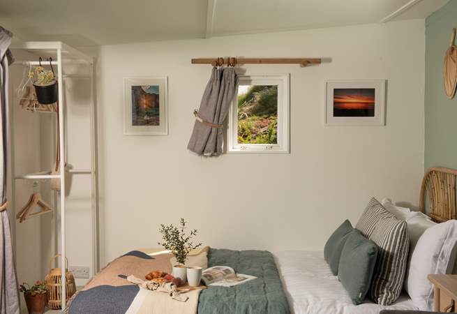 The king-sized bed offers the perfect night's sleep. 