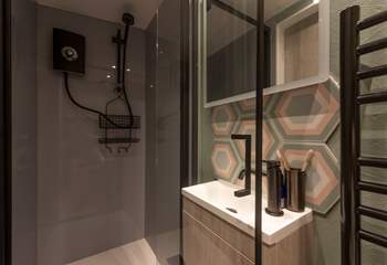 The shower-room is just the spot for refreshing sun-kissed skin. 