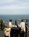 Dine alfresco with breathtaking views.