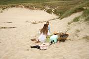 The dunes on Sennen Beach make a dreamy spot for a picnic.