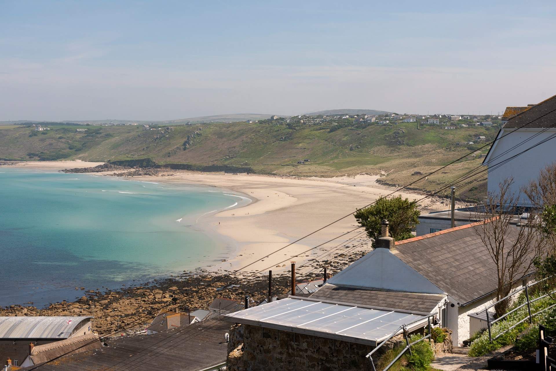 The sandy shores are right on your doorstep. 