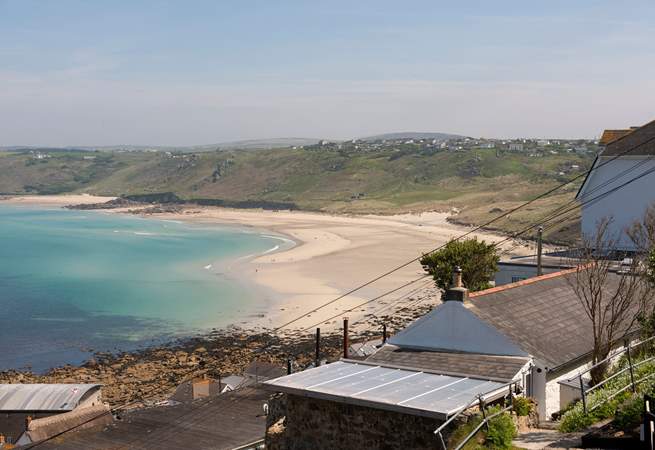 The sandy shores are right on your doorstep. 