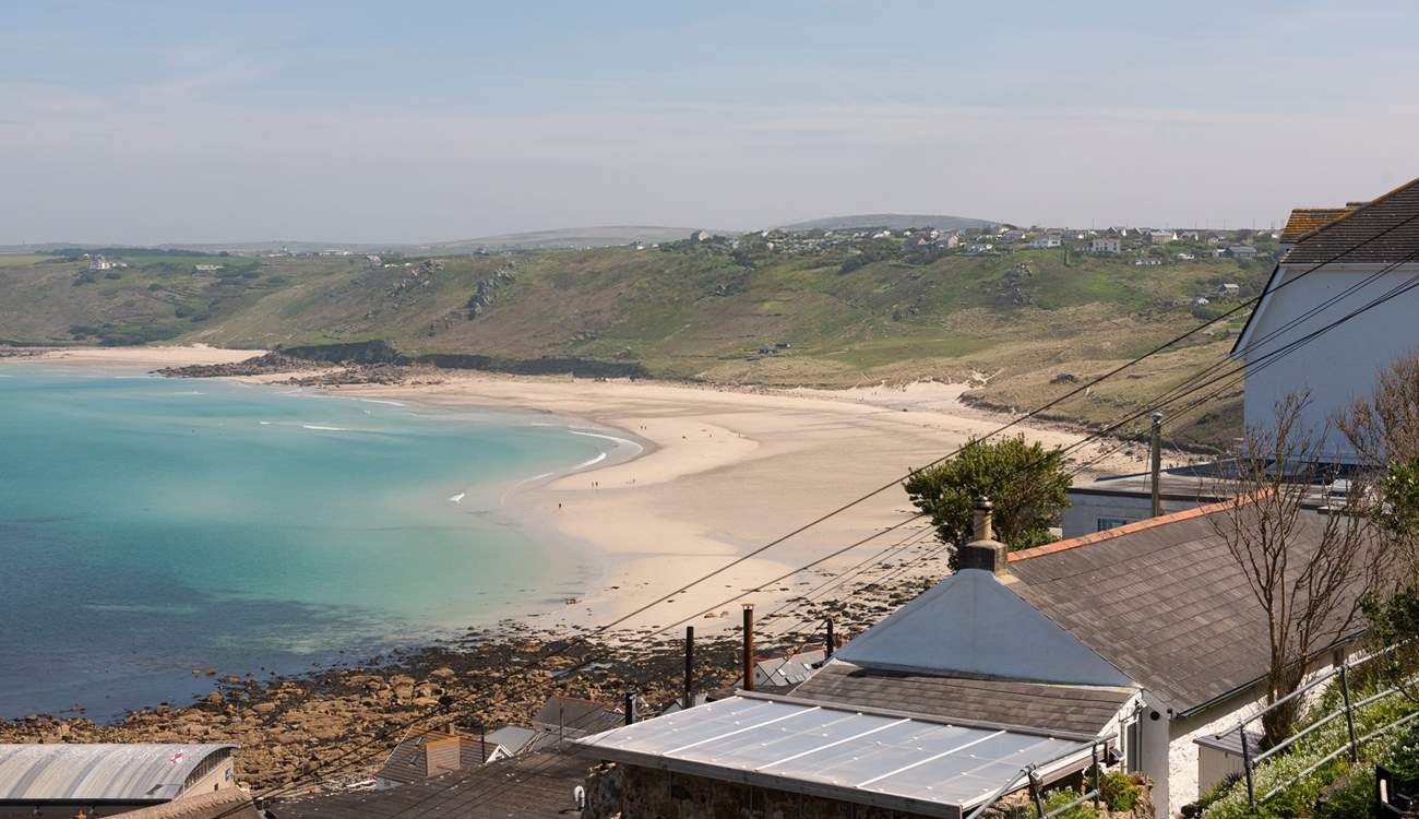 The sandy shores are right on your doorstep. 