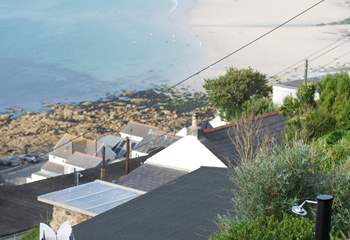 Freshen up after a salty sea swim in the alfresco shower with breathtaking views. 