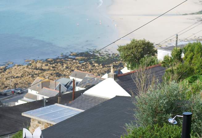 Freshen up after a salty sea swim in the alfresco shower with breathtaking views. 