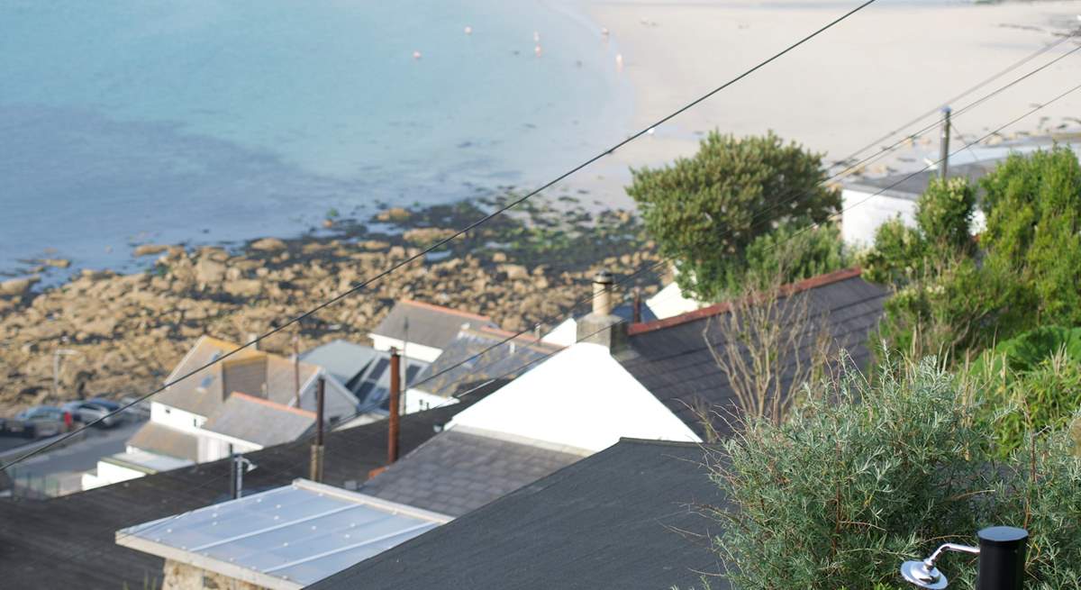 Freshen up after a salty sea swim in the alfresco shower with breathtaking views. 