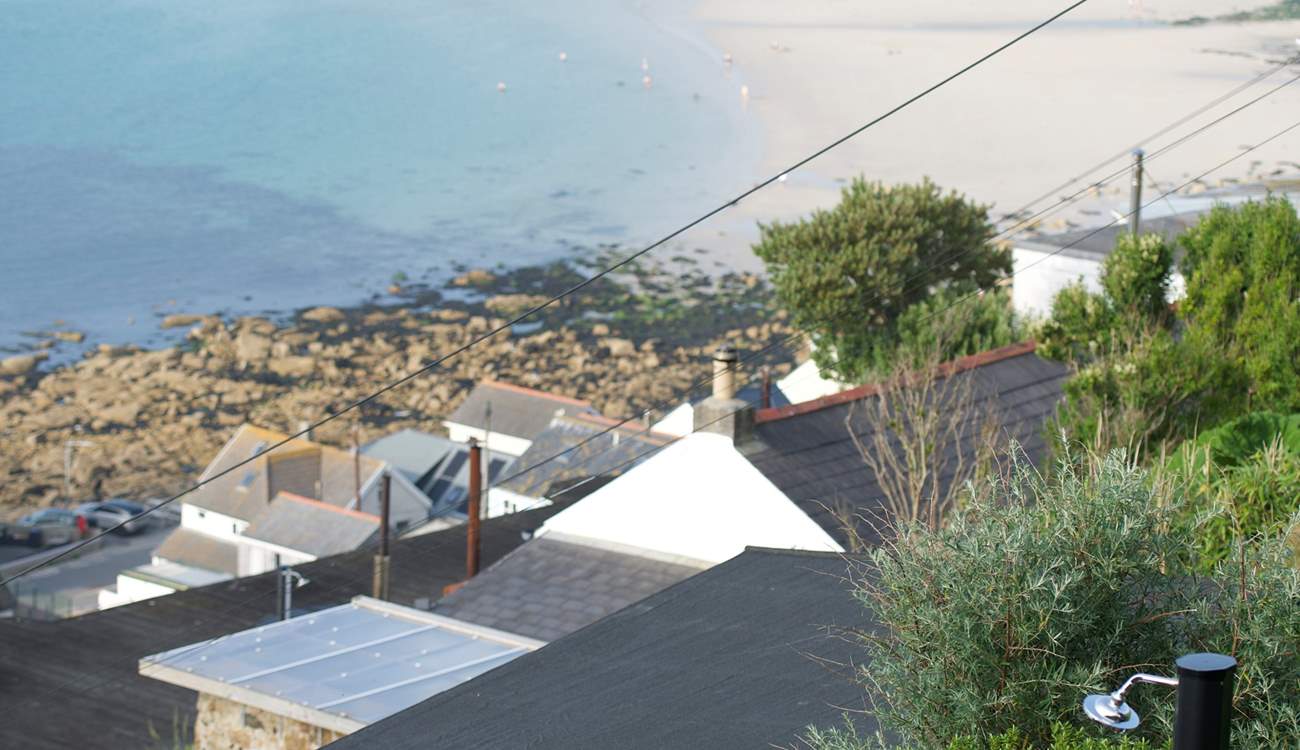 Freshen up after a salty sea swim in the alfresco shower with breathtaking views. 