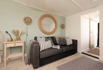 After a day on the beach sink into the sumptuous sofa. 