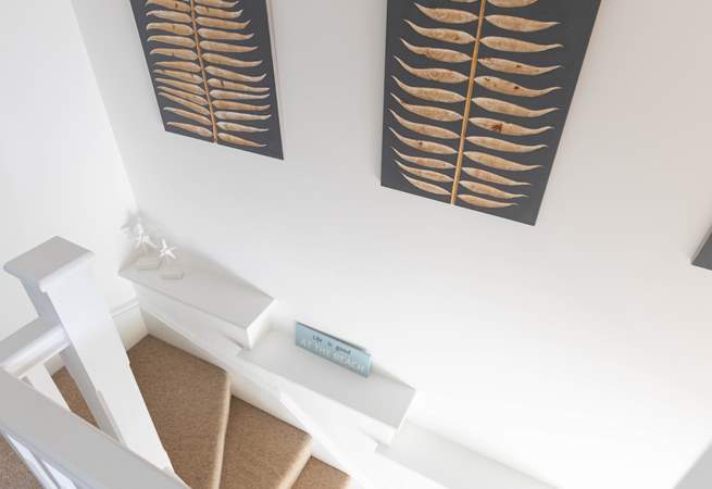 Climb the stairs and enjoy the gallery.