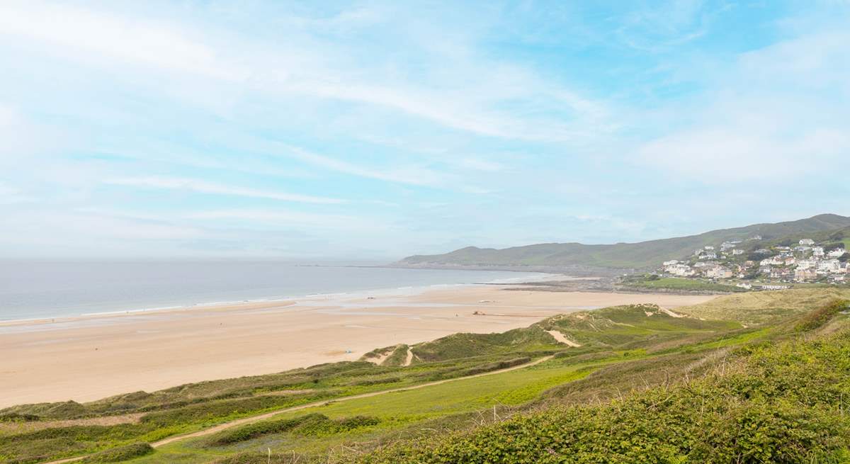 From the coffee shop head back to Woolacombe. 