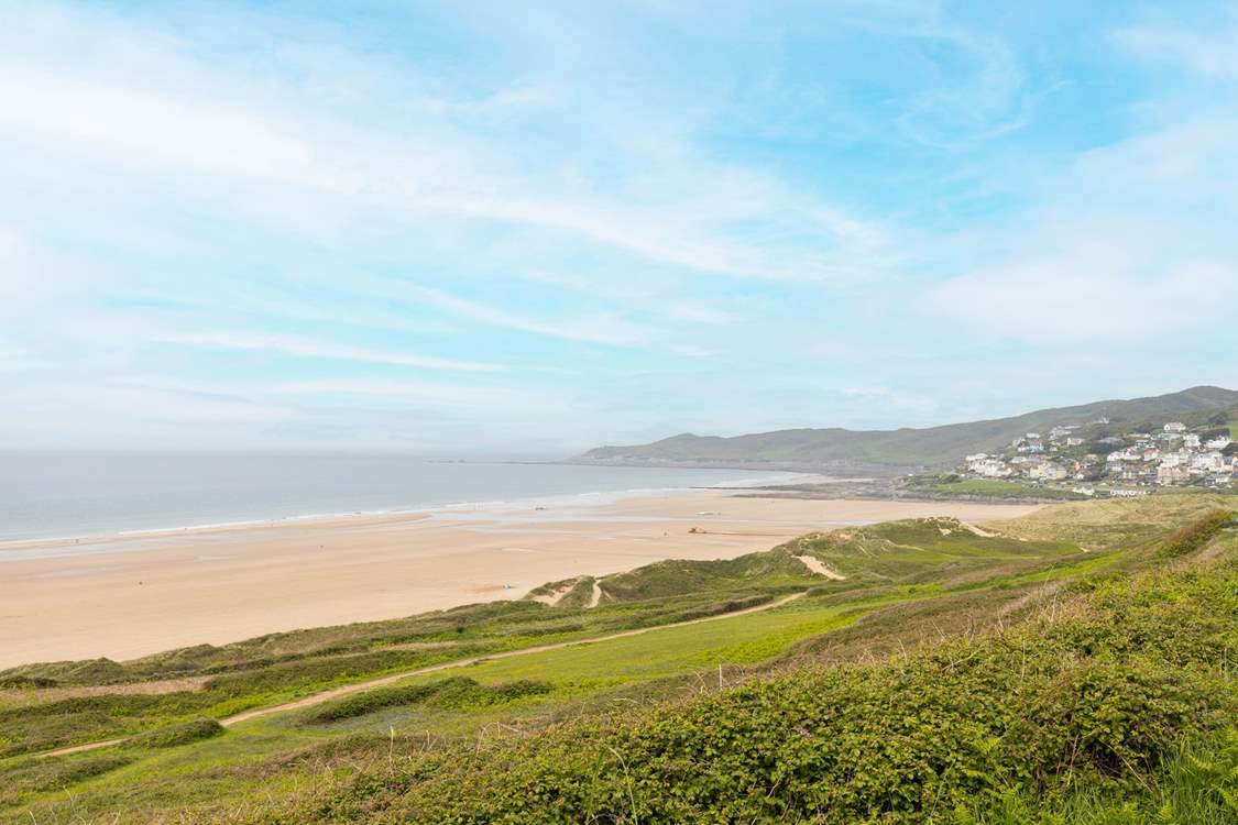 From the coffee shop head back to Woolacombe.