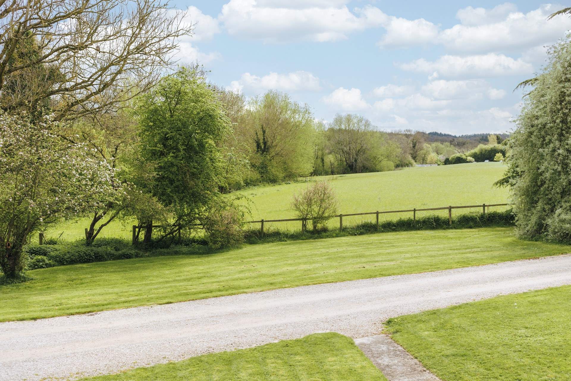 The views from the front of the property.