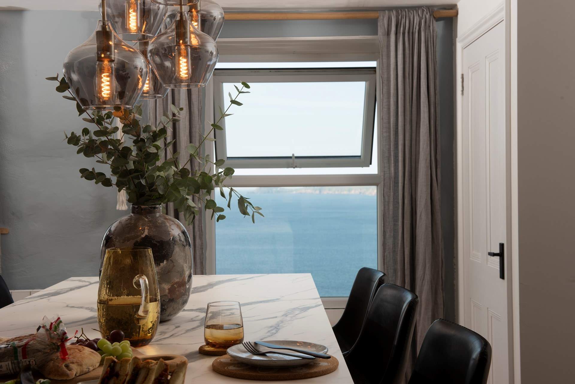 Every window at the front of the cottage is picture perfect.