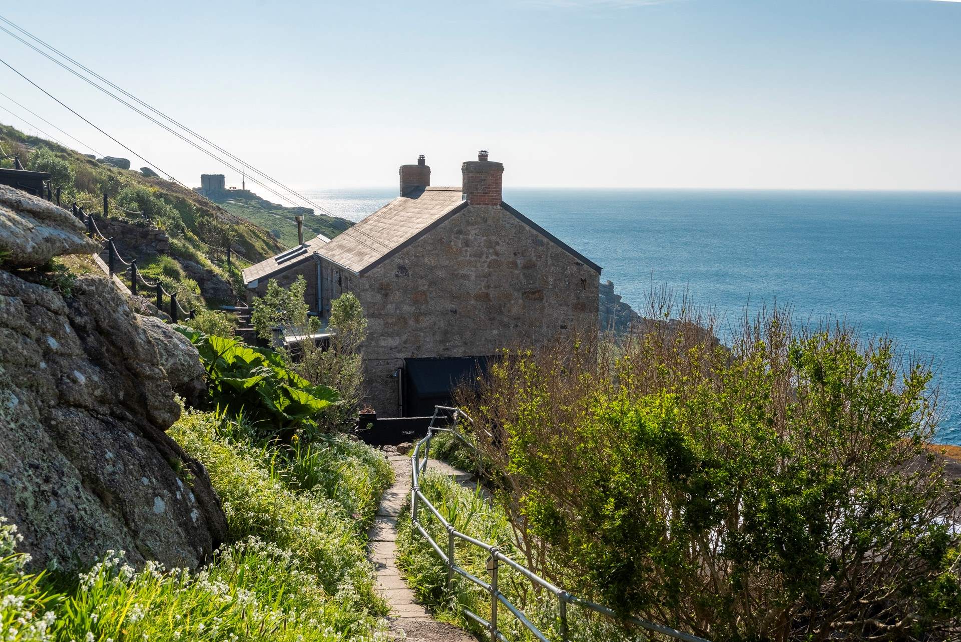 Peter's Cottage is accessed by 18 steps, hold the handrail, as the views will distract you!