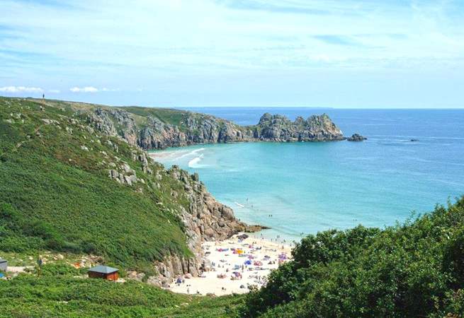 Pack a picnic and head off to the stunning beach at Porthcurno.