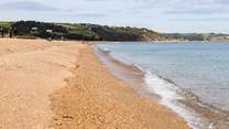 The golden shoreline at Slapton Sands.