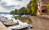 The riverside at Stoke Gabriel. - Thumbnail Image