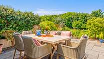 Dining al fresco is such a treat.